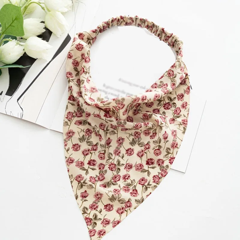 Triangle Printed Bohemian Headbands Hair Scarf Without Clips and Elastic
