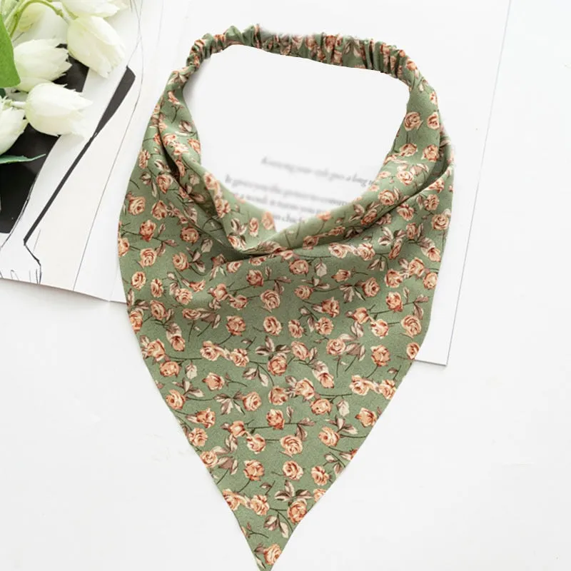 Triangle Printed Bohemian Headbands Hair Scarf Without Clips and Elastic