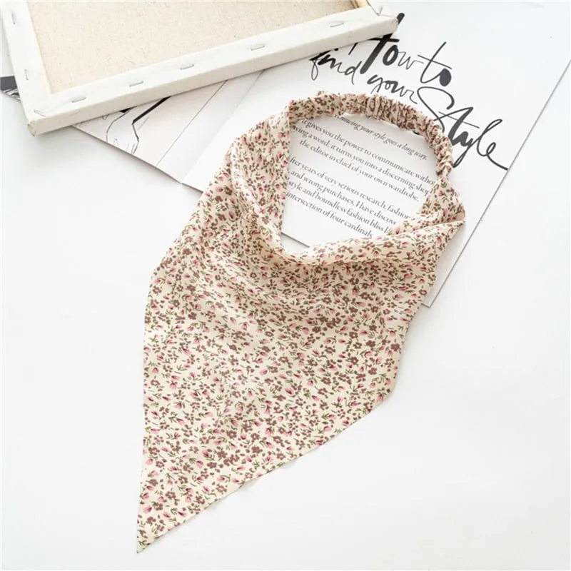 Triangle Printed Bohemian Headbands Hair Scarf Without Clips and Elastic