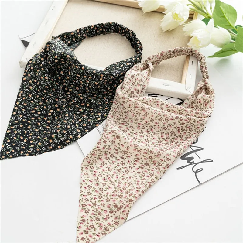 Triangle Printed Bohemian Headbands Hair Scarf Without Clips and Elastic