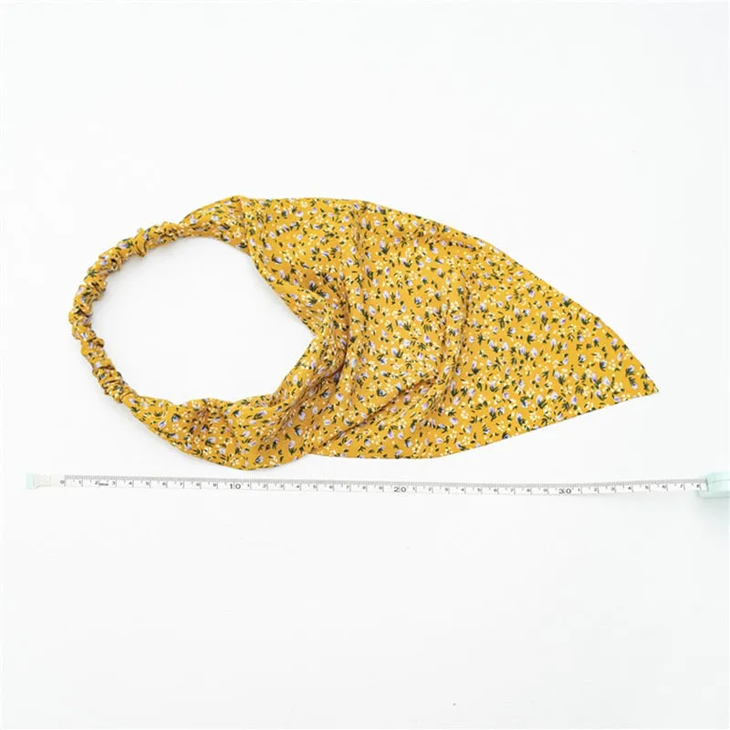 Triangle Printed Bohemian Headbands Hair Scarf Without Clips and Elastic