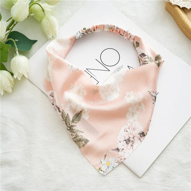Triangle Printed Bohemian Headbands Hair Scarf Without Clips and Elastic