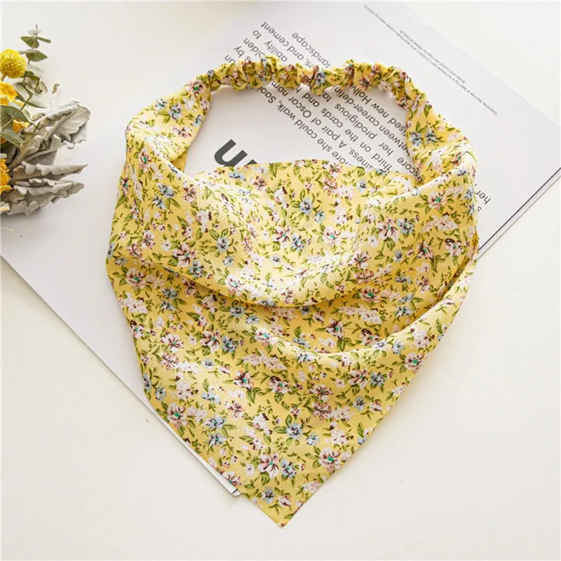 Triangle Printed Bohemian Headbands Hair Scarf Without Clips and Elastic