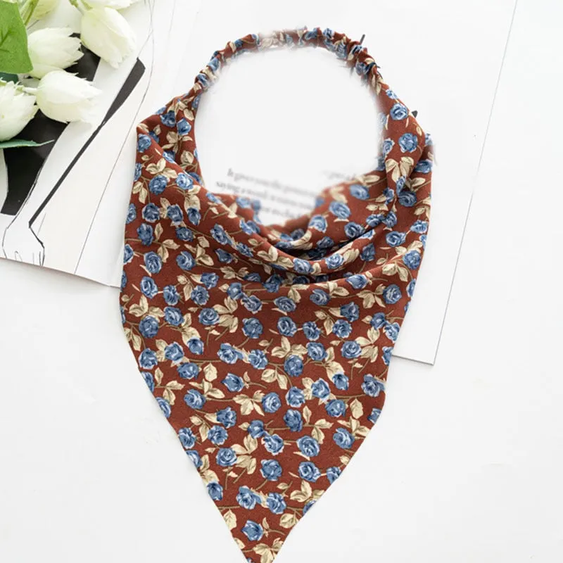 Triangle Printed Bohemian Headbands Hair Scarf Without Clips and Elastic