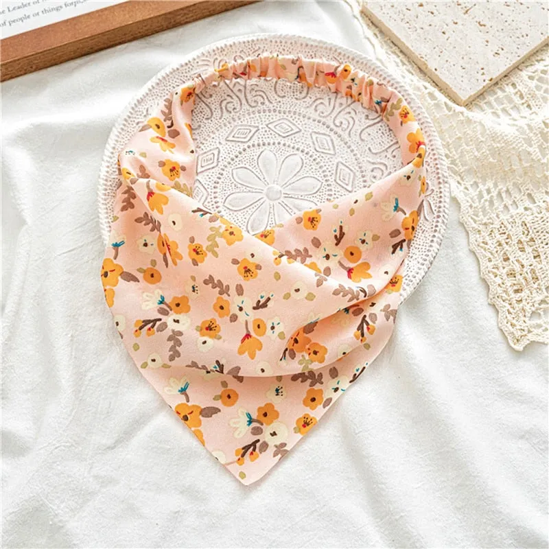 Triangle Printed Bohemian Headbands Hair Scarf Without Clips and Elastic