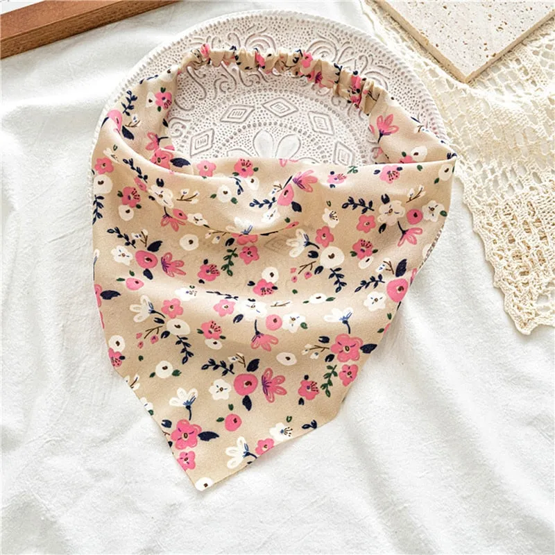 Triangle Printed Bohemian Headbands Hair Scarf Without Clips and Elastic