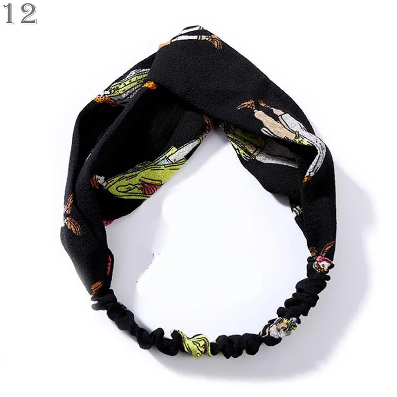 Triangle Printed Bohemian Headbands Hair Scarf Without Clips and Elastic