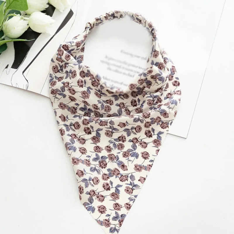 Triangle Printed Bohemian Headbands Hair Scarf Without Clips and Elastic