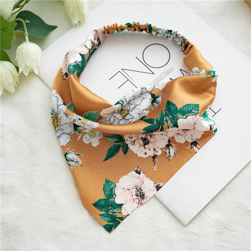 Triangle Printed Bohemian Headbands Hair Scarf Without Clips and Elastic