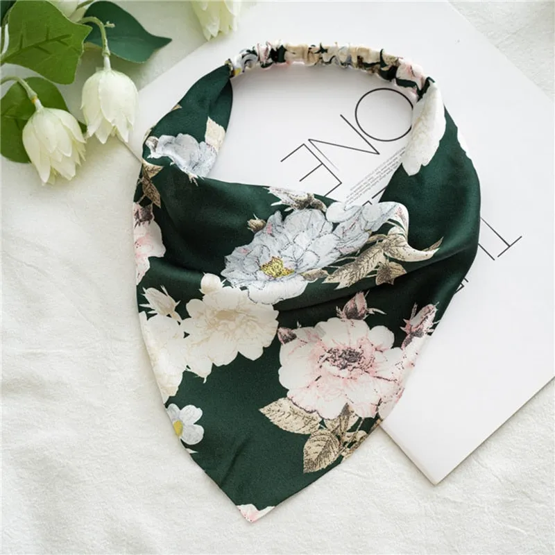 Triangle Printed Bohemian Headbands Hair Scarf Without Clips and Elastic