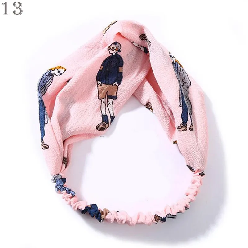 Triangle Printed Bohemian Headbands Hair Scarf Without Clips and Elastic