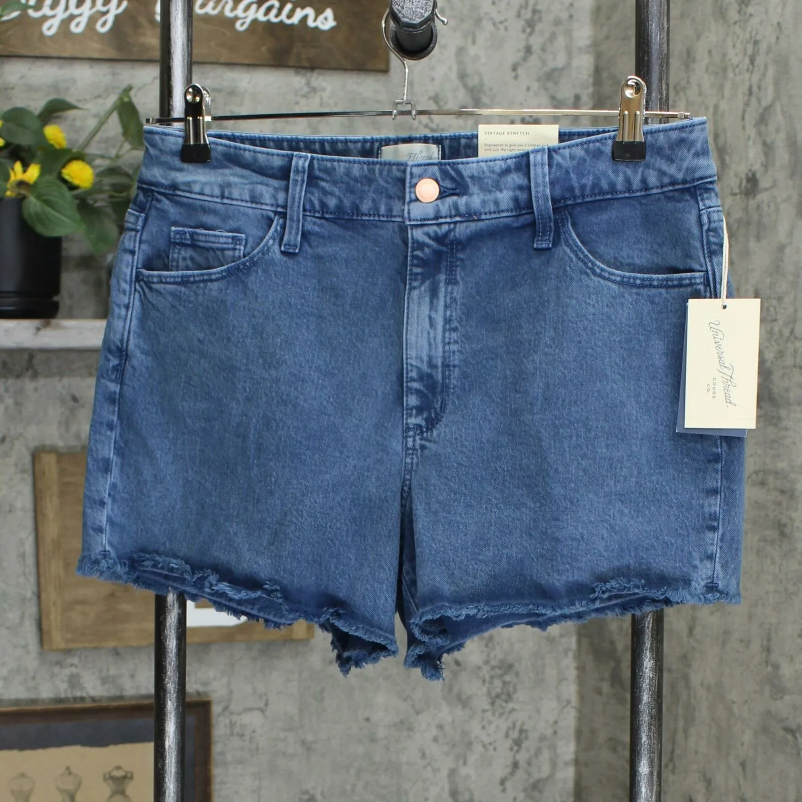 Universal Thread Women's High-Rise Midi Jean Shorts