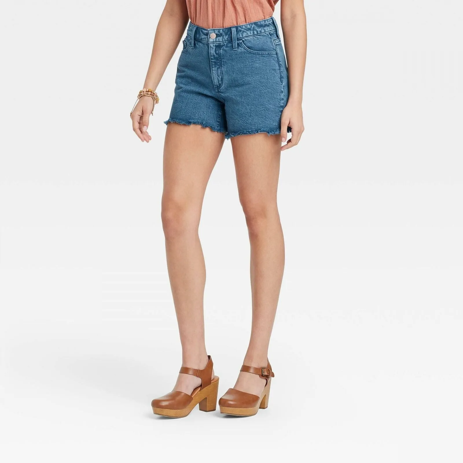 Universal Thread Women's High-Rise Midi Jean Shorts