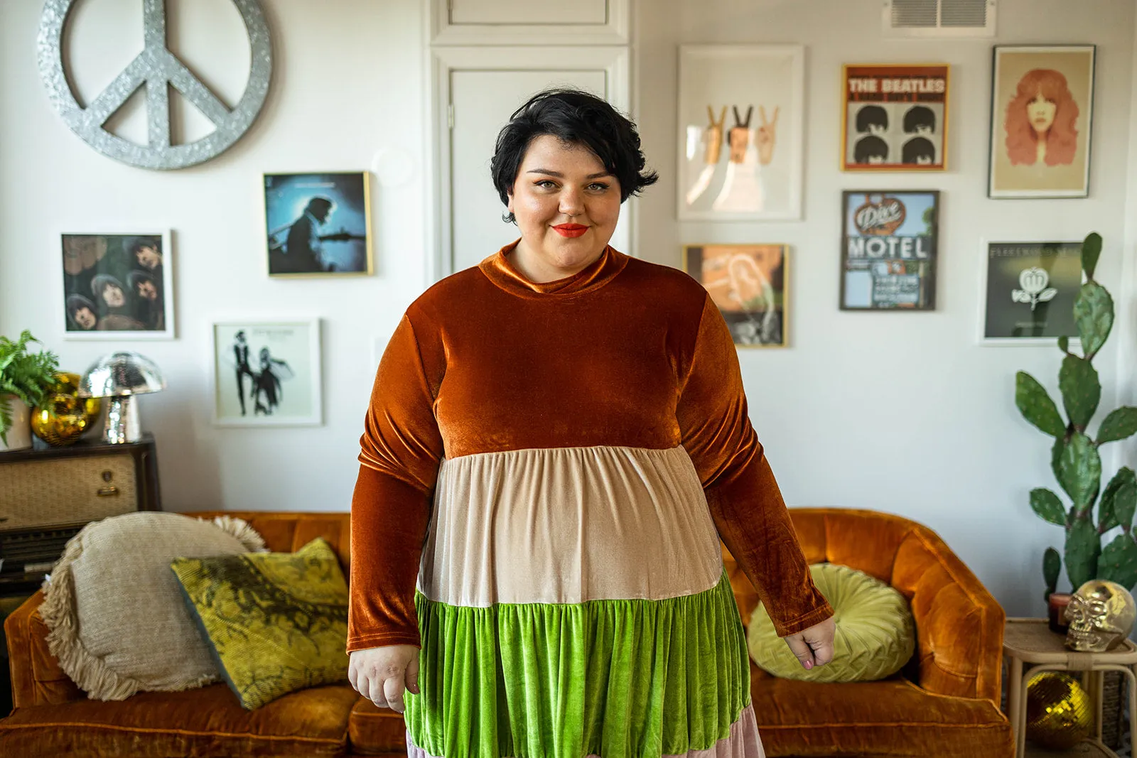 vada winter rainbow dress in wanderlux