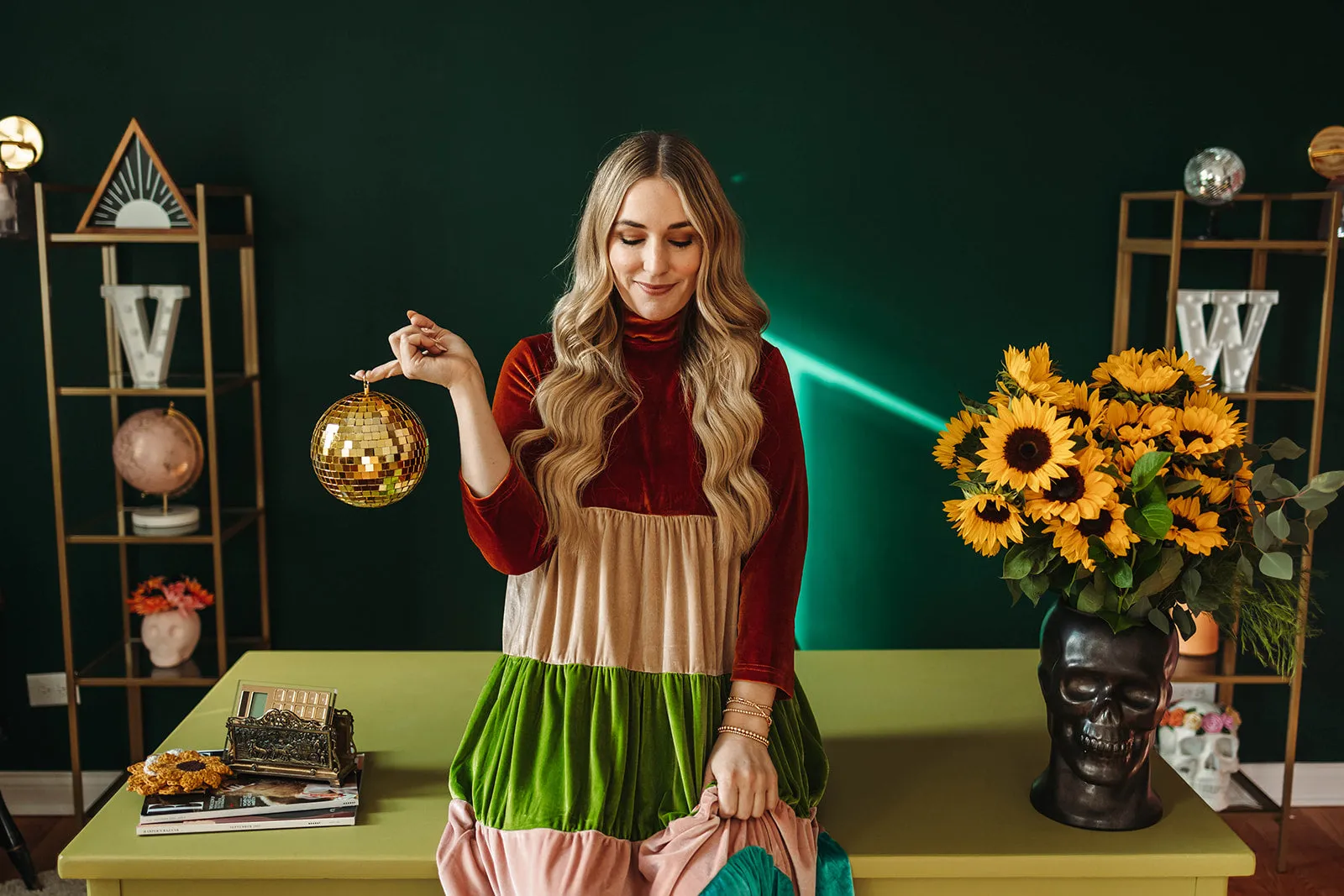 vada winter rainbow dress in wanderlux