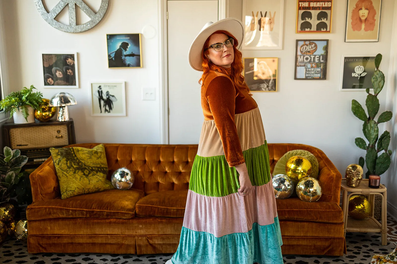vada winter rainbow dress in wanderlux