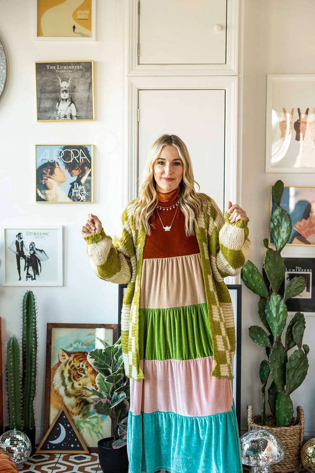 vada winter rainbow dress in wanderlux