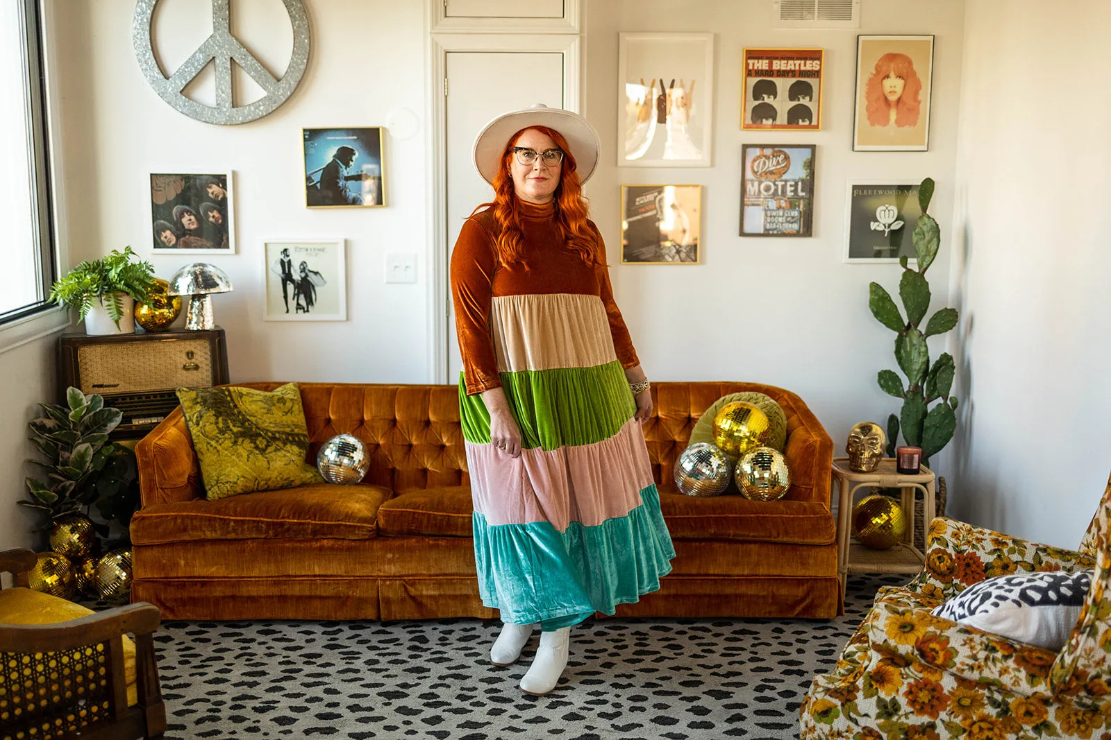 vada winter rainbow dress in wanderlux