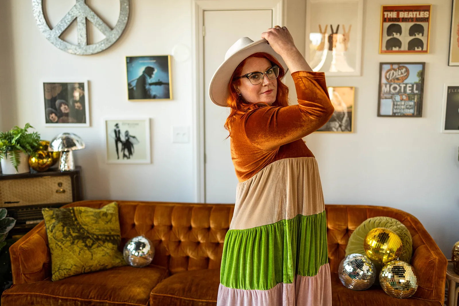 vada winter rainbow dress in wanderlux