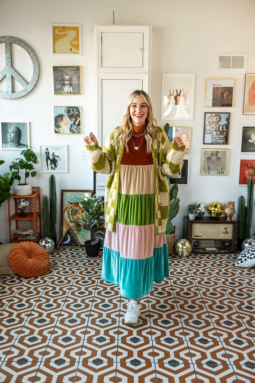 vada winter rainbow dress in wanderlux