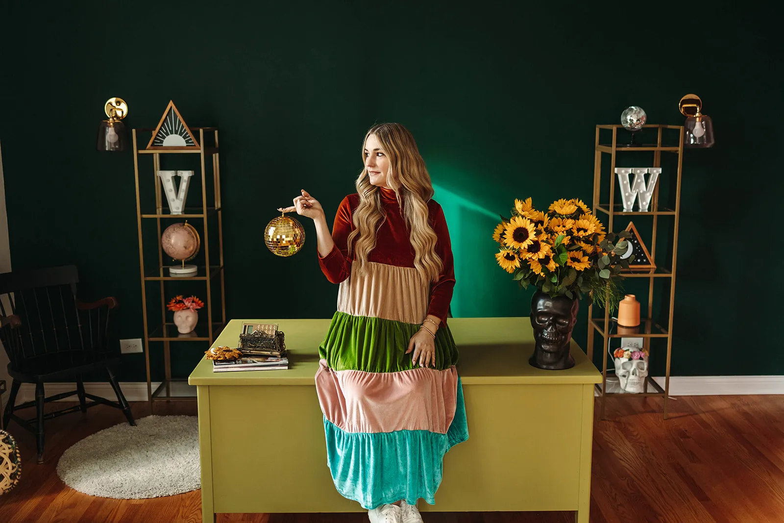 vada winter rainbow dress in wanderlux