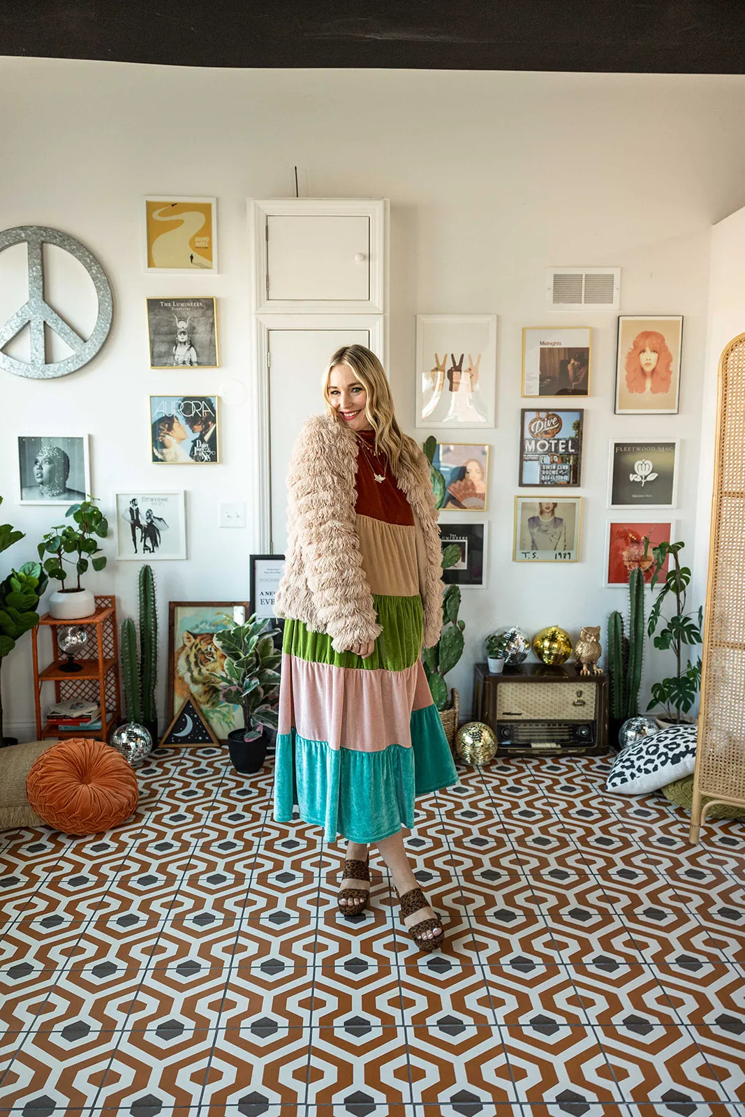 vada winter rainbow dress in wanderlux