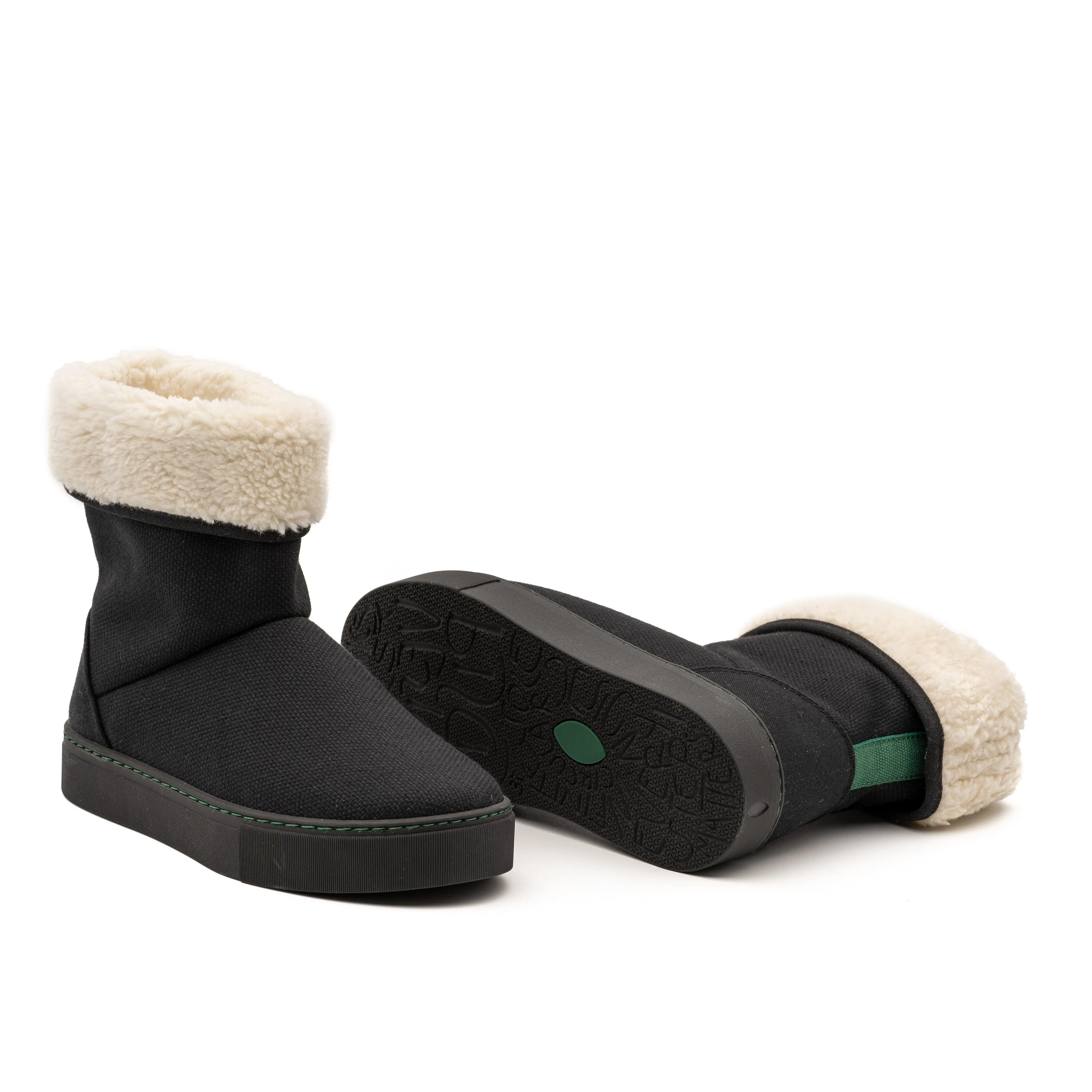 Vegan winter bootie black JID002