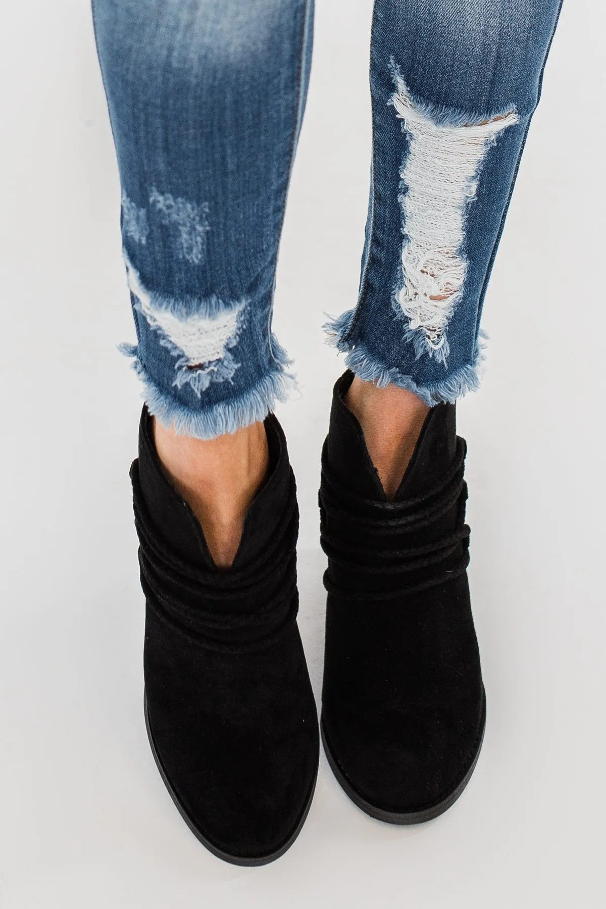 Very G Havana Booties- Black