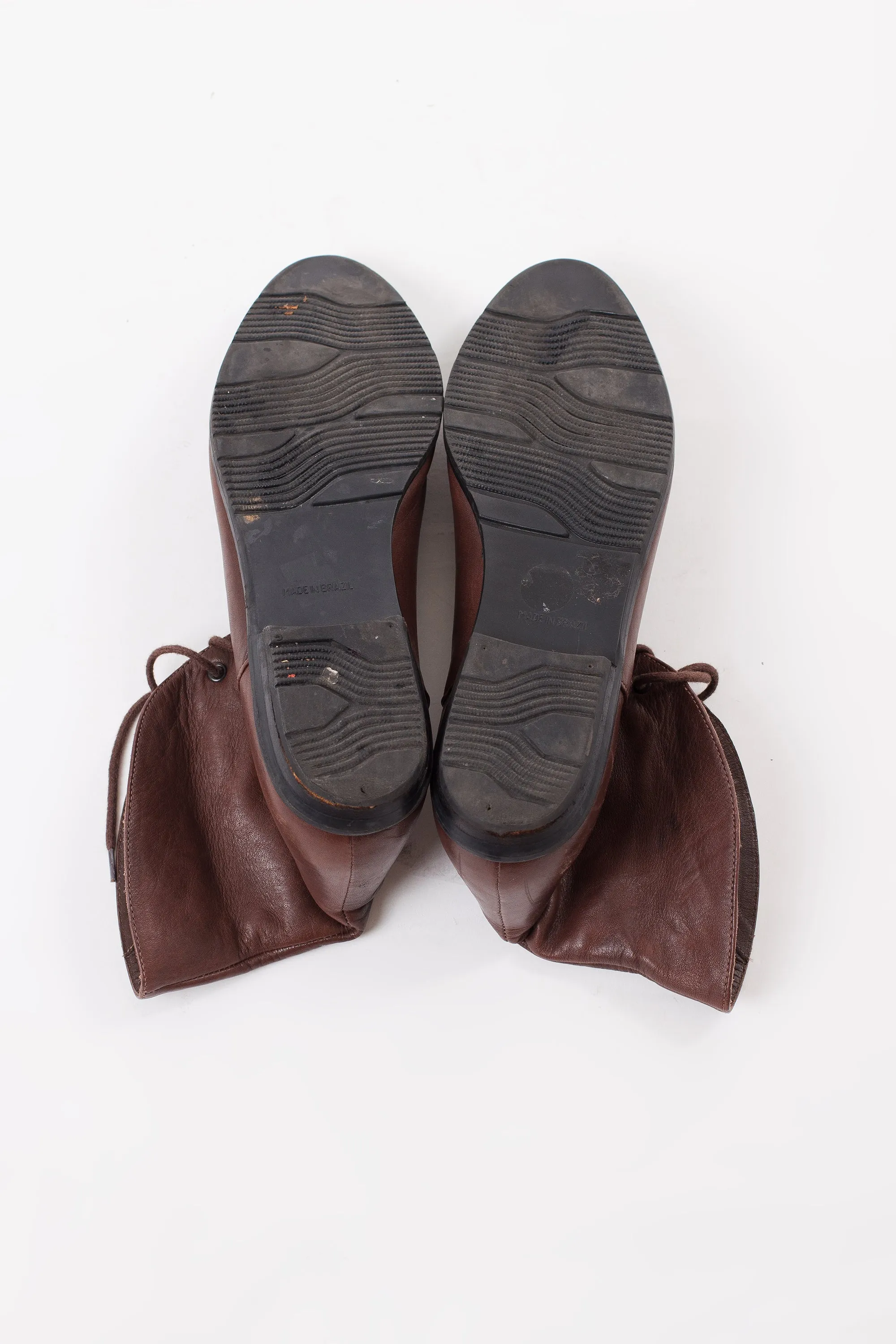 Vintage Brown Ankle Booties | 6.5M