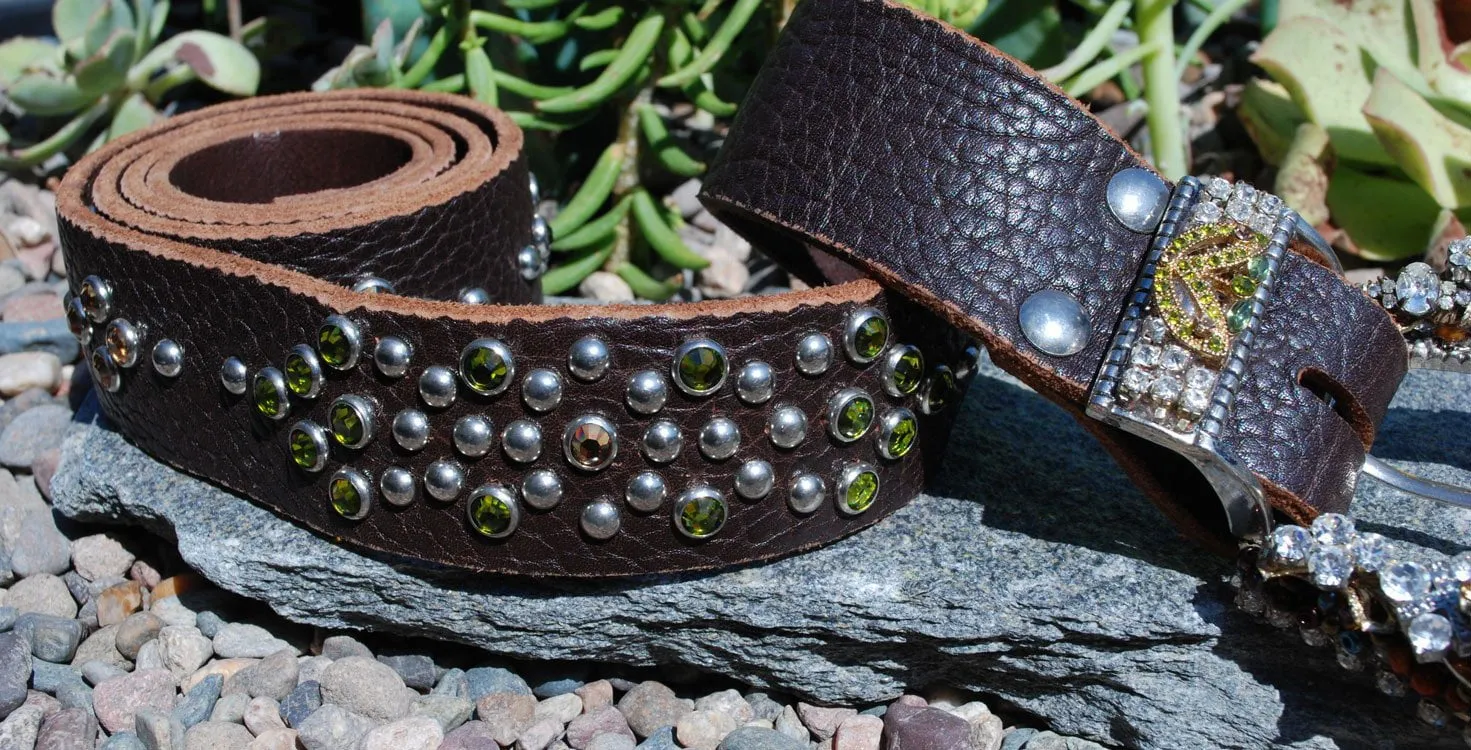 Vintage Western Belt & Buckle - Large