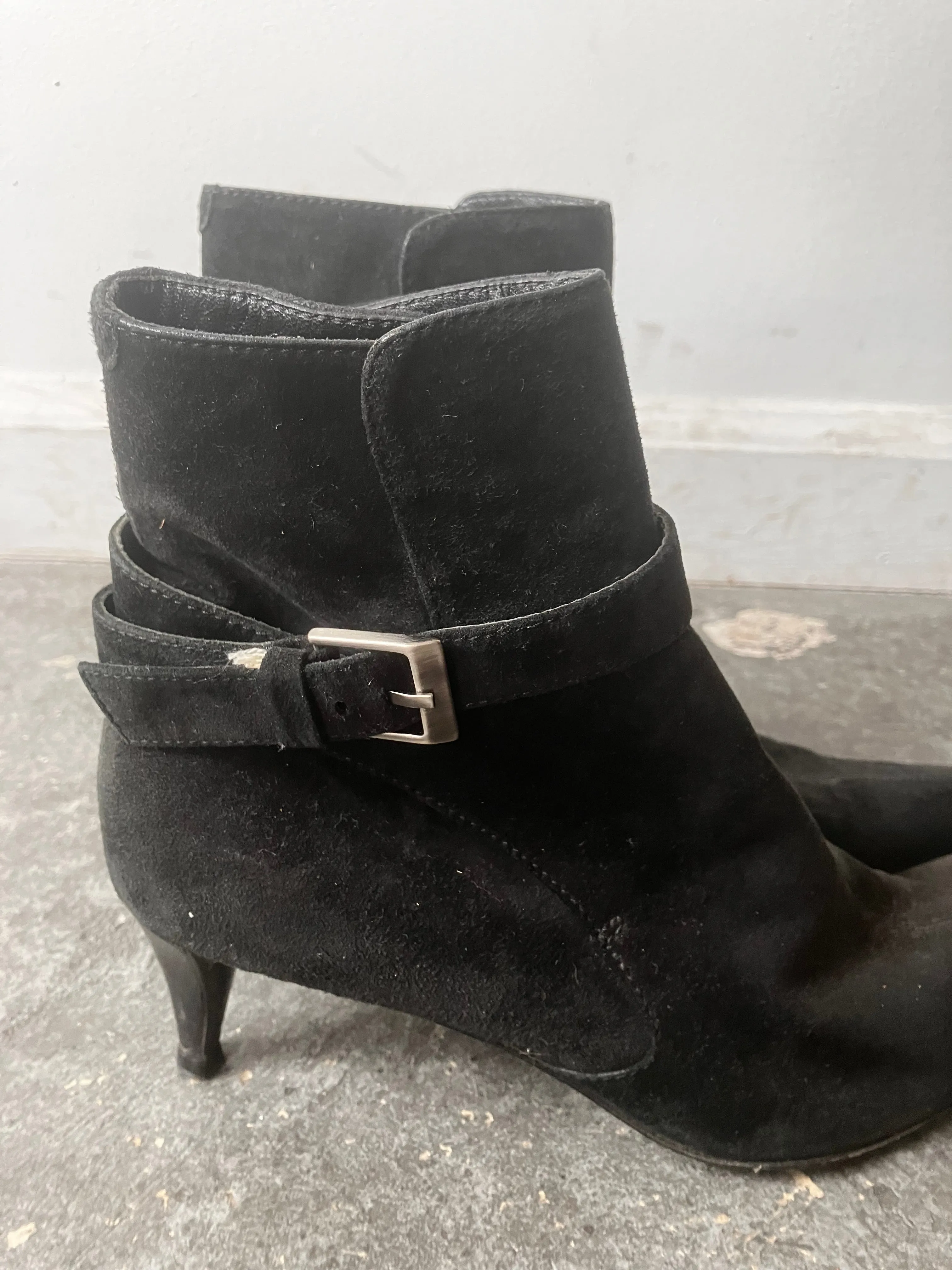 Vintage YSL Yves Saint Laurent Black Booties 7 1/2
