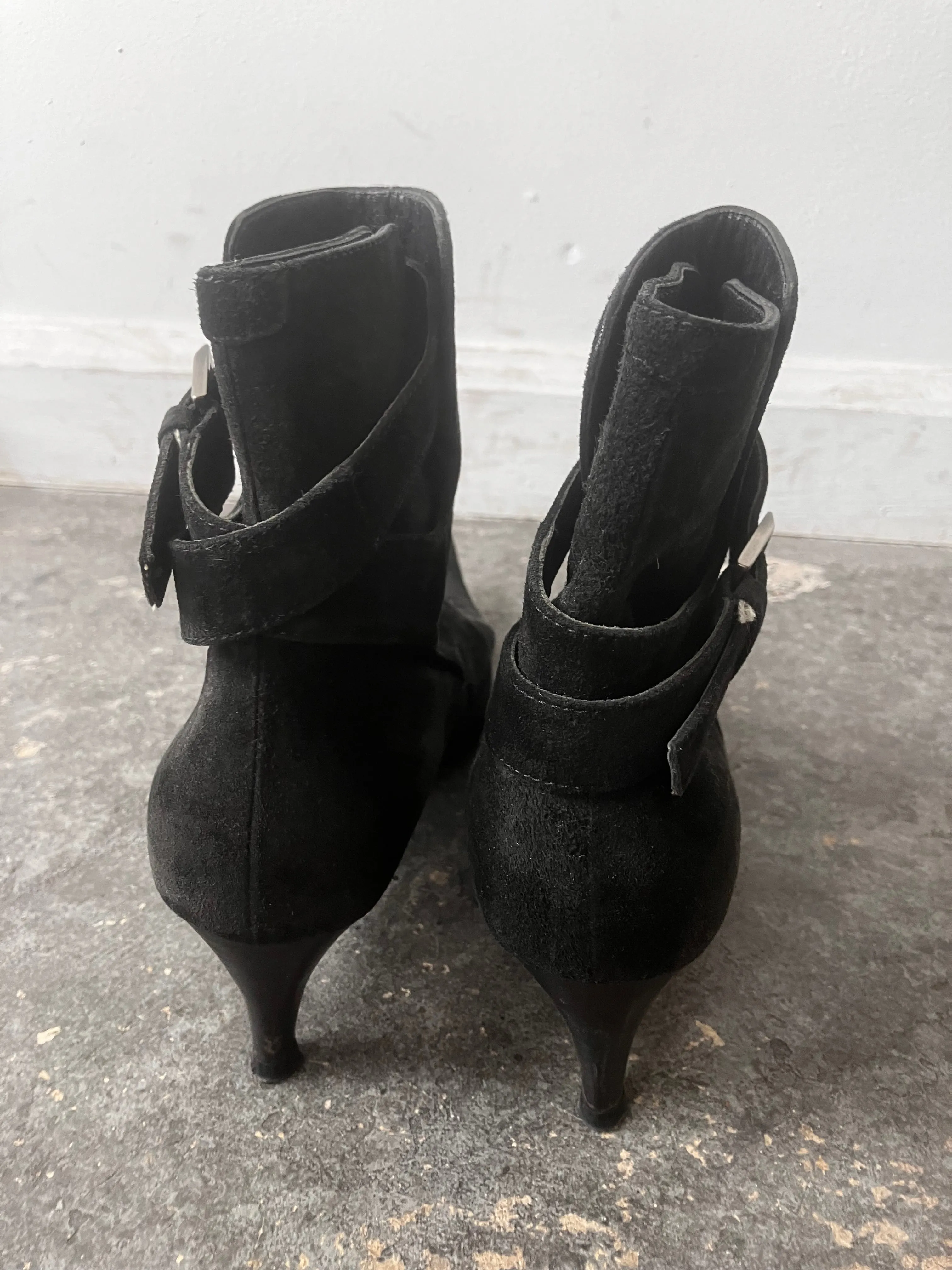 Vintage YSL Yves Saint Laurent Black Booties 7 1/2