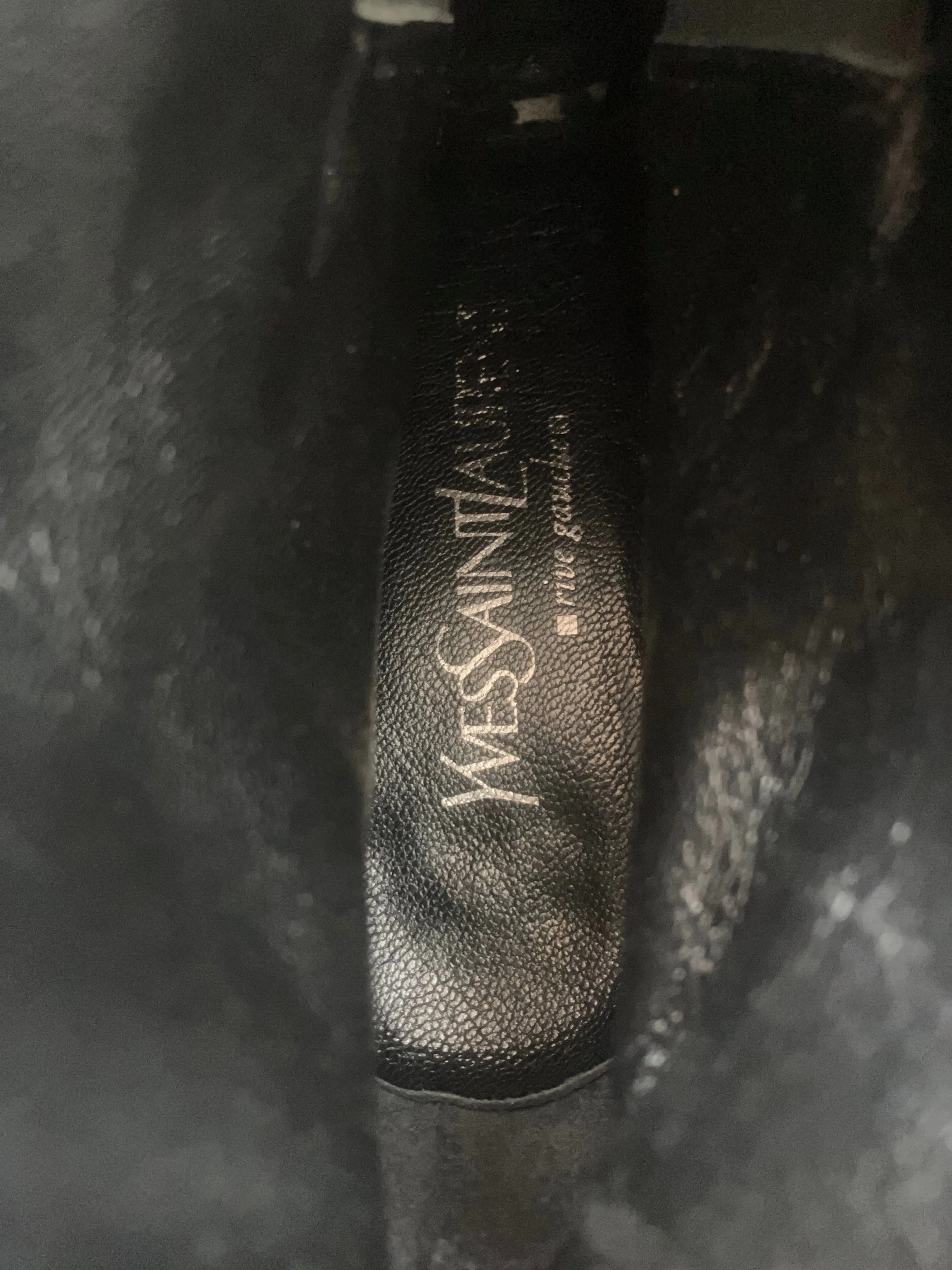 Vintage YSL Yves Saint Laurent Black Booties 7 1/2