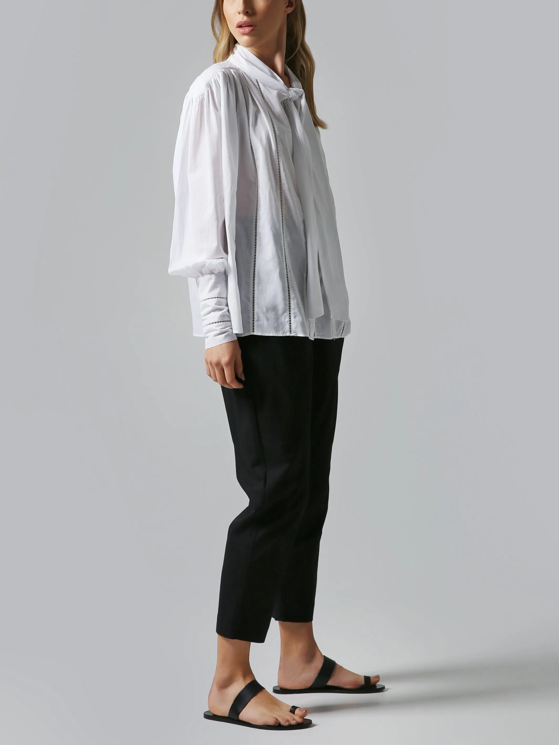 Visaltes Tie-Neck Blouse