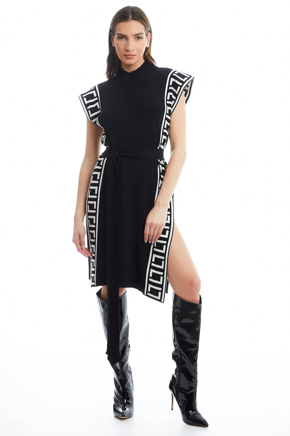 VISCOSE MEANDER TUNIC