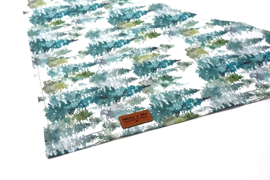 Watercolour Evergreen Trees - Pet Bandana