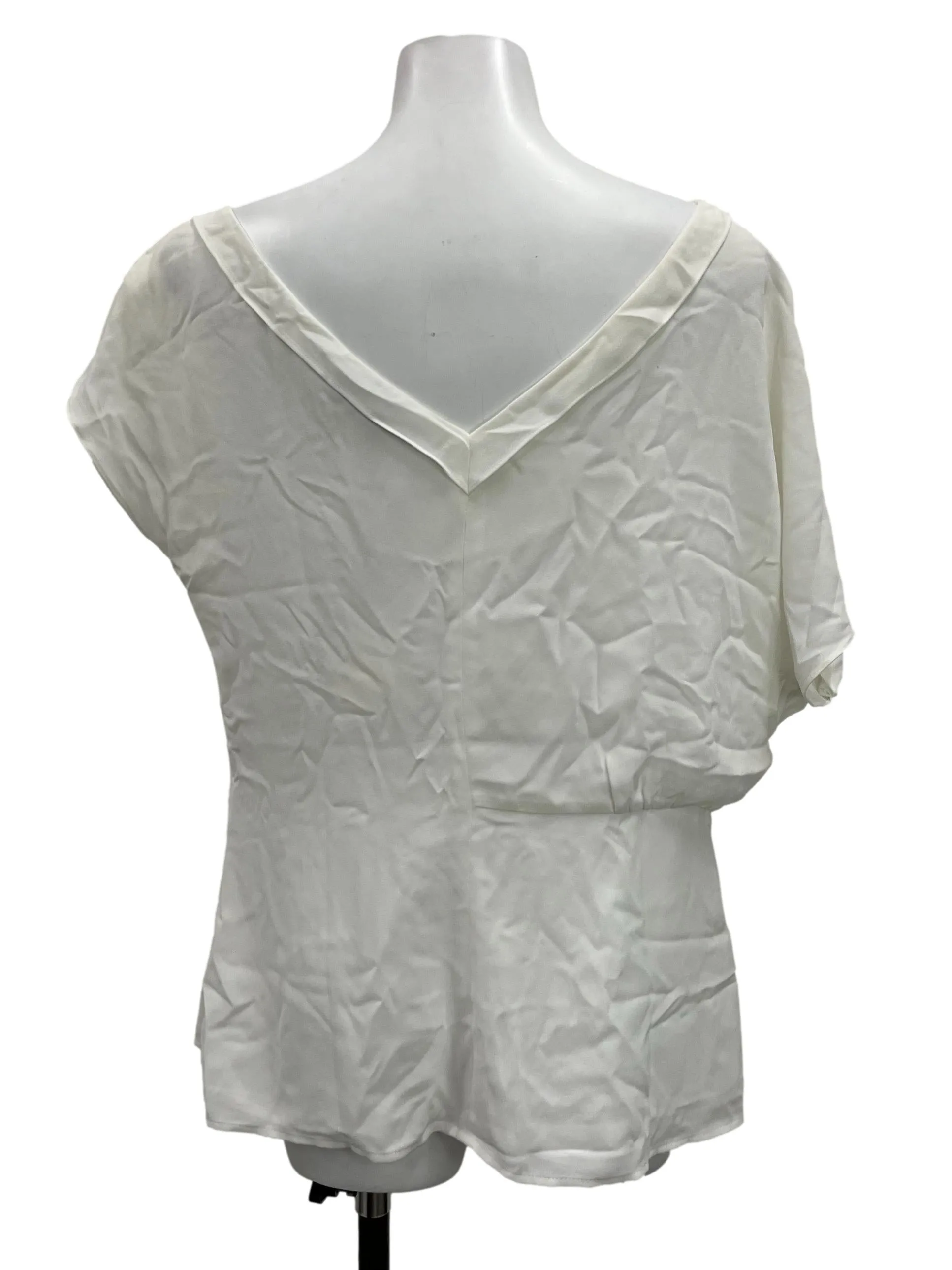 White Asymmetrical Blouse