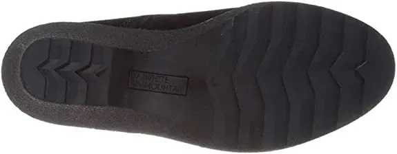 White Mountain Lambert, Black Suede Womens Bootie, Szie 11