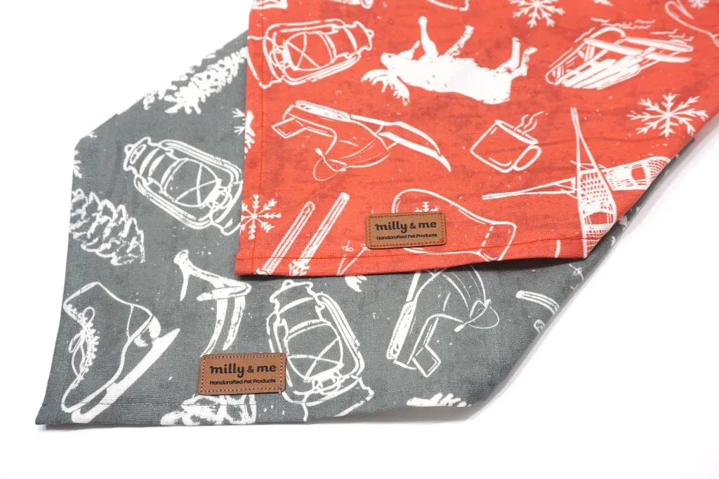 Winter Cabin Red - Pet Bandana