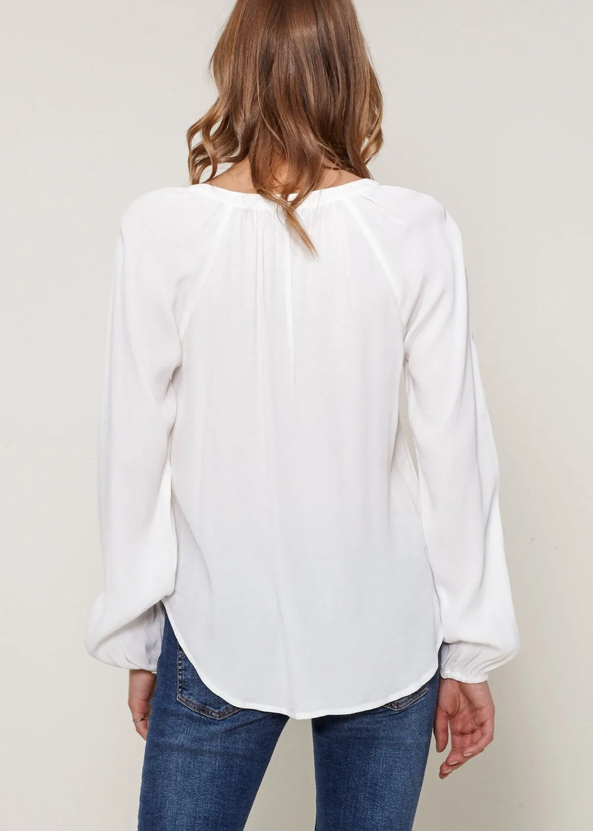 Women's Lace Up Blouse