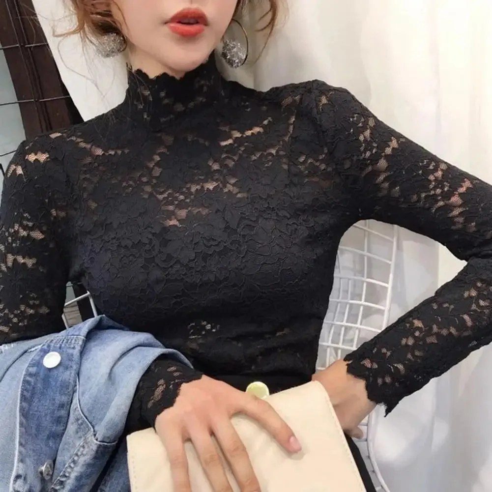 Women’s Long Sleeve Lace Blouse