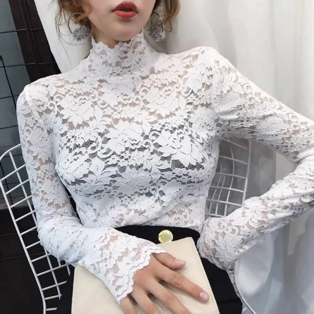 Women’s Long Sleeve Lace Blouse