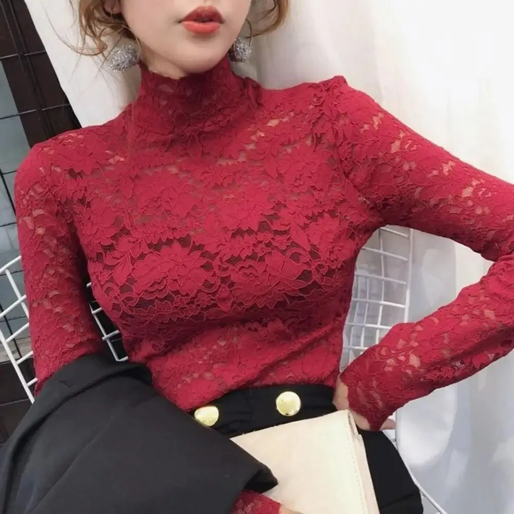Women’s Long Sleeve Lace Blouse