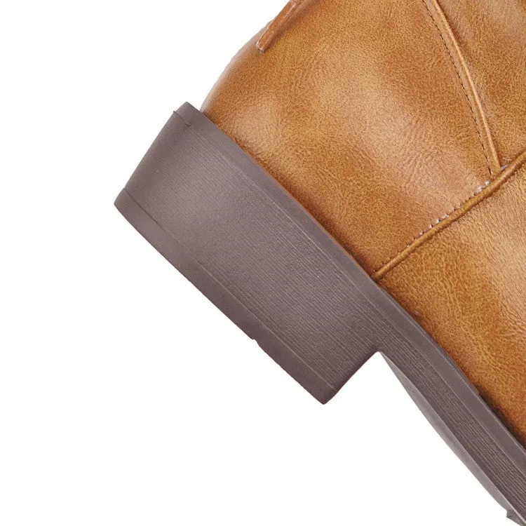 Women's  Low Heel Short Boots
