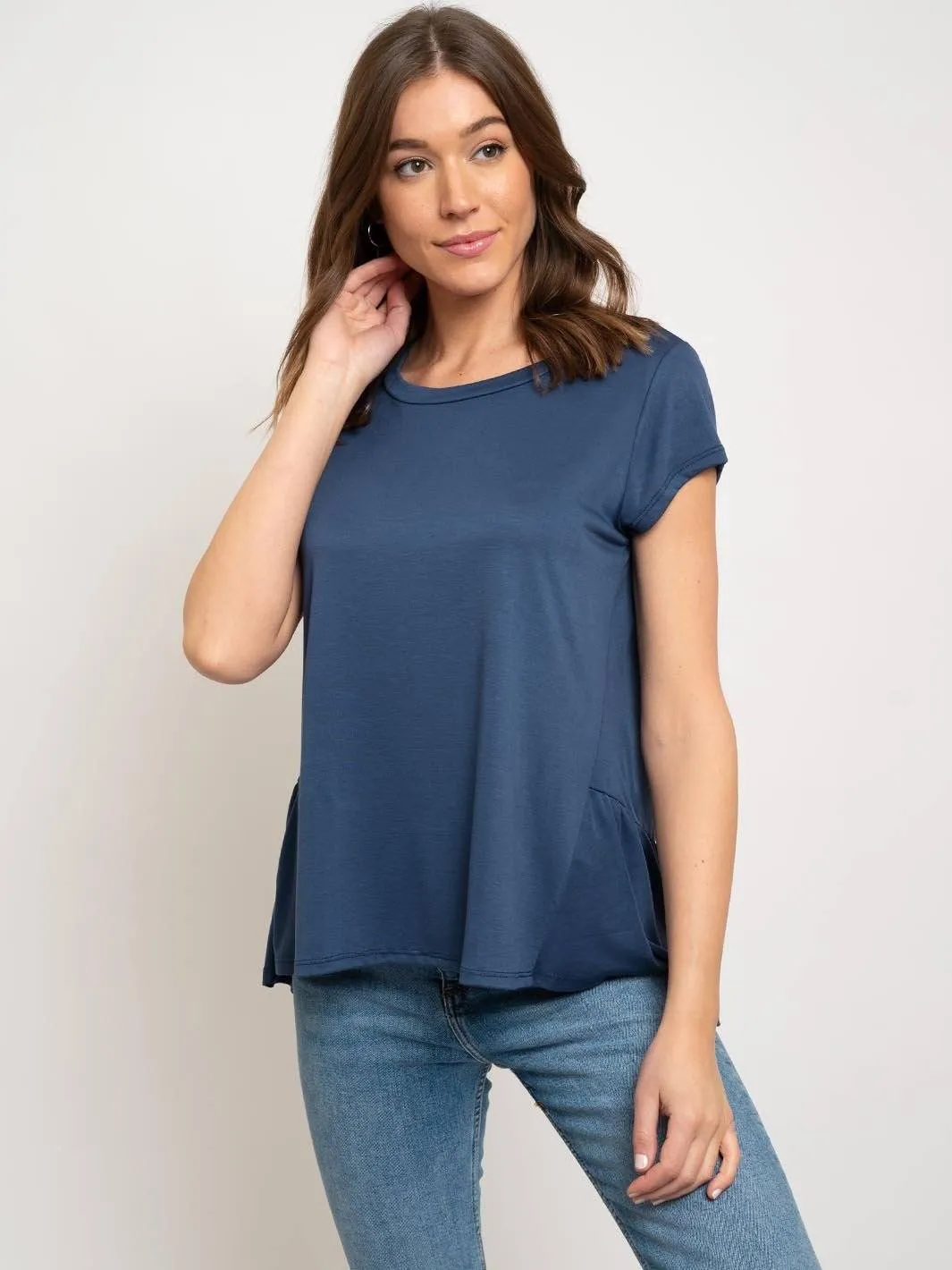 WOMEN'S RUFFLE TUNIC TOP