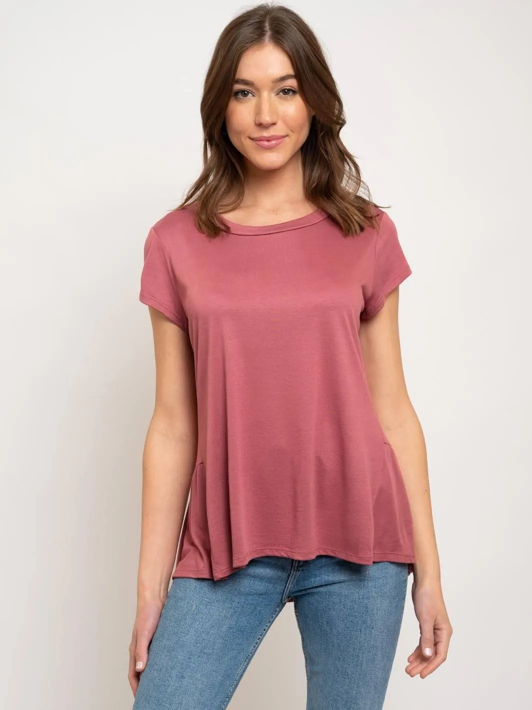 WOMEN'S RUFFLE TUNIC TOP