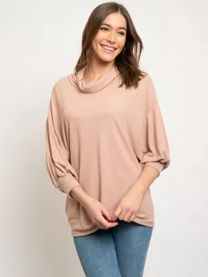 WOMEN'S TURTLE NECK TUNIC TOP