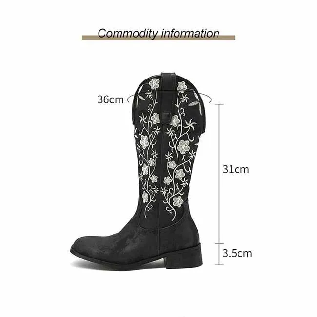 Women's Western Boot Cowgirl Floral Fantasy Cowgirl Fashion Boots