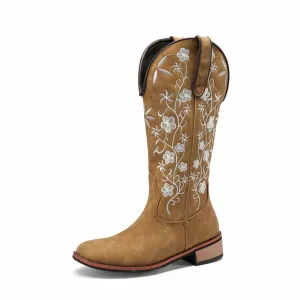 Women's Western Boot Cowgirl Floral Fantasy Cowgirl Fashion Boots