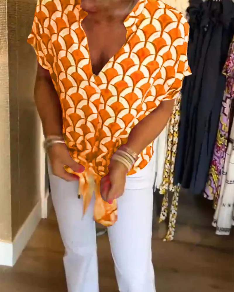 Zarae™ - Geometric Print Top